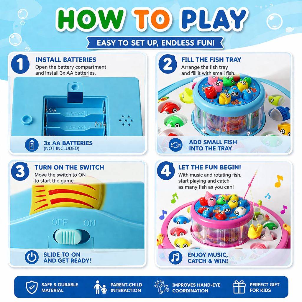 Kids Fishing Game Toy – Fun Screen-Free Indoor Activity for Children