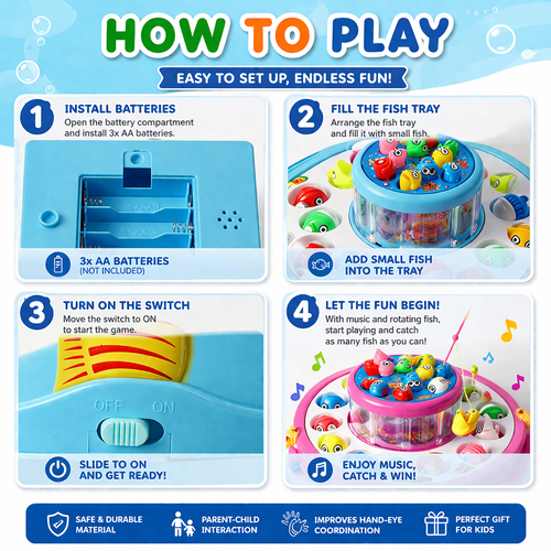 Kids Fishing Game Toy – Fun Screen-Free Indoor Activity for Children