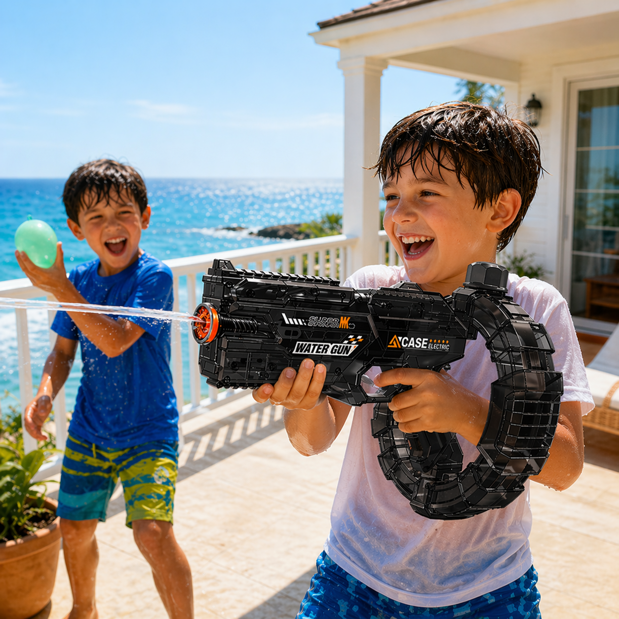 Electric LED Water Gun – Full Auto Spray