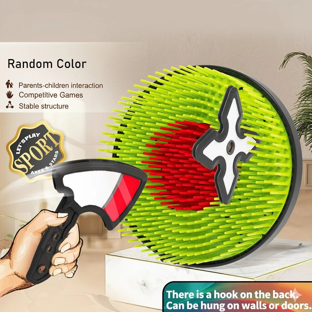 Children's Toy Throwing Axe and Dart Target Set